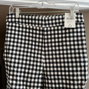 Black & White checkered work pant